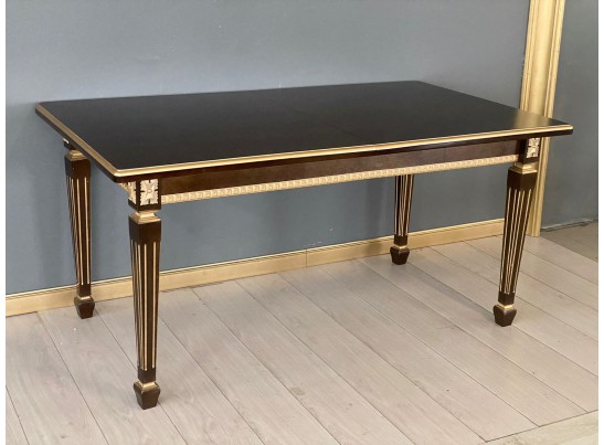 Стол прямоугольный раскладной Инфинити (орех с золотой патиной)