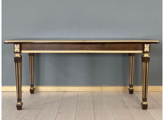 Стол прямоугольный раскладной Инфинити (орех с золотой патиной)