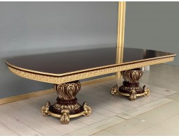 Стол прямоугольный Рафаэлло (орех, патина золото)