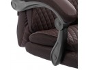 Кресло Чиф Металбл/Chief Metalbl кож/зам/ткань, коричневый/коричневый стеганный, 36-36/36-36 стеганный/TW-24