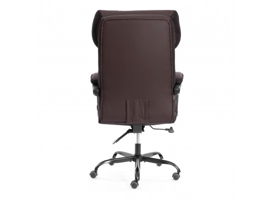 Кресло Чиф Металбл/Chief Metalbl кож/зам/ткань, коричневый/коричневый стеганный, 36-36/36-36 стеганный/TW-24