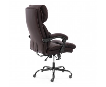 Кресло Чиф Металбл/Chief Metalbl кож/зам/ткань, коричневый/коричневый стеганный, 36-36/36-36 стеганный/TW-24