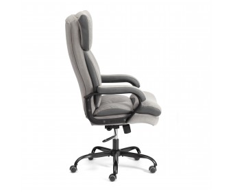 Кресло Дюк МеталБл/Duke metal BL велюр, серый, 29/TW-12