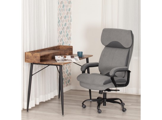 Кресло Дюк МеталБл/Duke metal BL велюр, серый, 29/TW-12