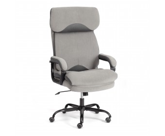 Кресло Дюк МеталБл/Duke metal BL велюр, серый, 29/TW-12