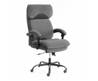 Кресло Чиф Металбл/Chief Metalbl велюр/ткань, серый, 29/TW-12