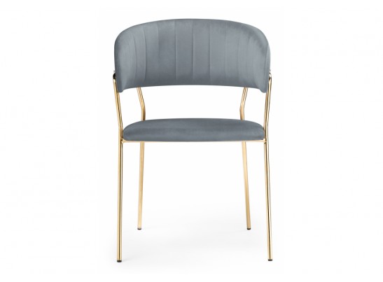 Стул на металлокаркасе Kamelia gold / gray