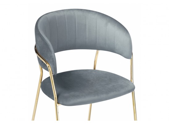 Стул на металлокаркасе Kamelia gold / gray