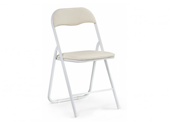 Стул на металлокаркасе Fold 1 складной beige / white