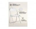 Стул на металлокаркасе Fold 1 складной white / chrome