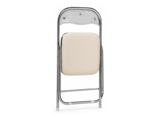 Стул на металлокаркасе Fold 1 складной beige / chrome