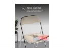 Стул на металлокаркасе Fold 1 складной beige / chrome