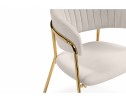 Стул на металлокаркасе Kamelia 1 beige / gold