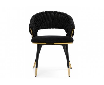 Стул на металлокаркасе Rakel black / gold
