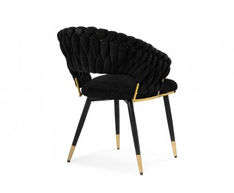 Стул на металлокаркасе Rakel black / gold