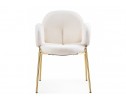 Стул на металлокаркасе Kalipso white / gold