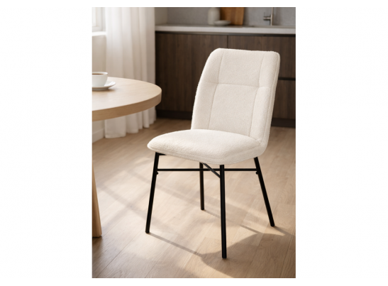 Стул на металлокаркасе Denis beige / black