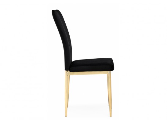 Стул на металлокаркасе Rek black / gold
