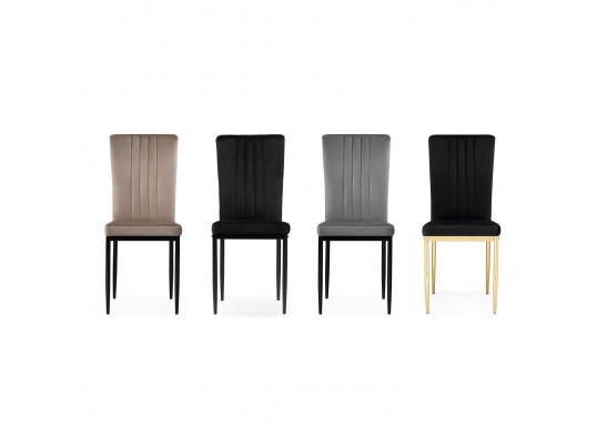 Стул на металлокаркасе Rek dark gray / black