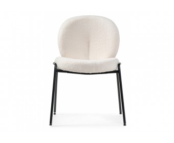 Стул на металлокаркасе Kalipso 1 white / black