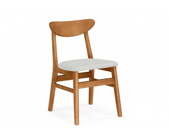Деревянный стул Okava бежевый / орех