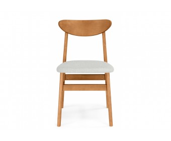 Деревянный стул Okava бежевый / орех