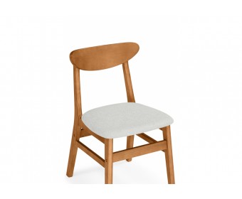 Деревянный стул Okava бежевый / орех