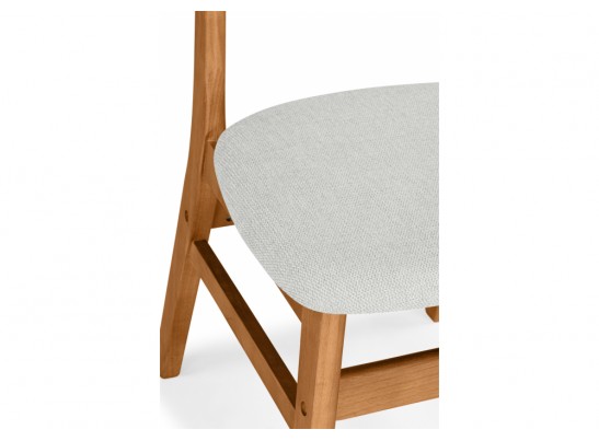 Деревянный стул Okava бежевый / орех