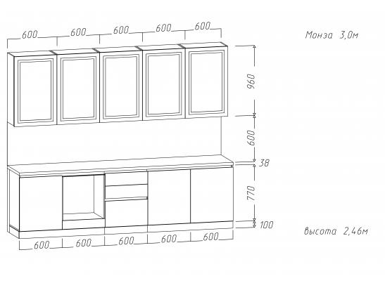Пенал "Монза" №2 0,6 (для хранения)