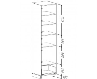 Пенал Интегра 0,6 (для техники)