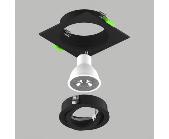 Светильник встраиваемый MR16/GU10 max 1x12Вт Singo Base Lightstar 011625