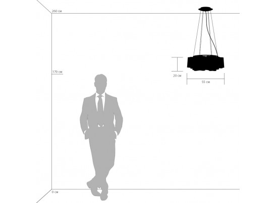 Люстра подвесная Nubi Lightstar 802160 в Набережных Челнах