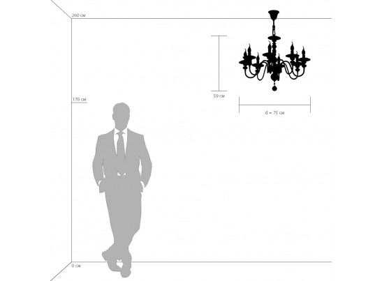 Люстра подвесная Azzurro Osgona 699084 в Набережных Челнах