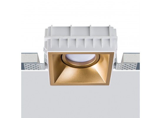 Комплект из светильника и рамки DOMINO QUAD MR16 ЗОЛОТО в Набережных Челнах