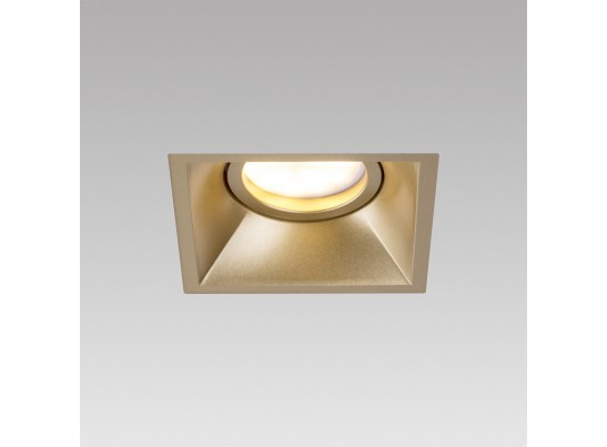 Комплект из светильника и рамки DOMINO QUAD MR16 ЗОЛОТО в Набережных Челнах