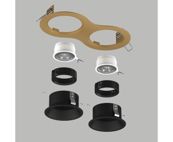 Комплект со светильником Domino Lightstar D6230707BMOD