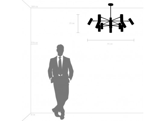 Люстра потолочная Roma Lightstar 718323 в Набережных Челнах