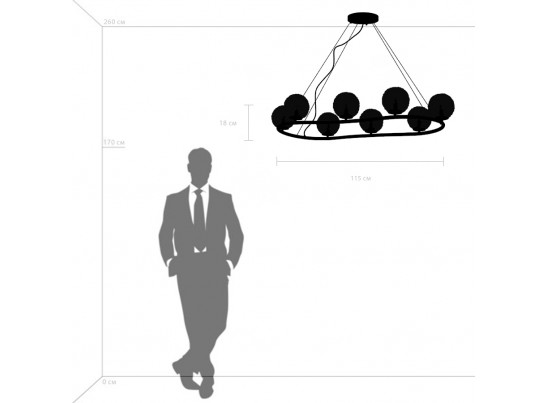 Люстра подвесная Bari Lightstar 815287 в Набережных Челнах