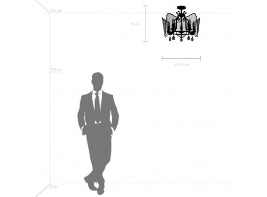 Люстра потолочная Castello Lightstar 744057 в Набережных Челнах