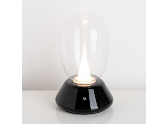 Настольная лампа диммируемая 10W 3000K прозрачный/черный Uovo III Lightstar 807907 в Набережных Челнах