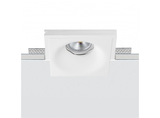 Светильник встраиваемый гипсовый скрытой установки д/гипсокартонного потолка с малозаметной фиксирующей пружиной MR16 GU10 Anello 002000 в Набережных Челнах