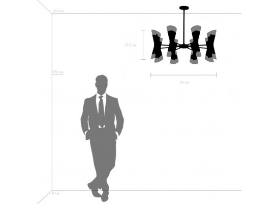 Люстра потолочная Strato Lightstar 817164 в Набережных Челнах