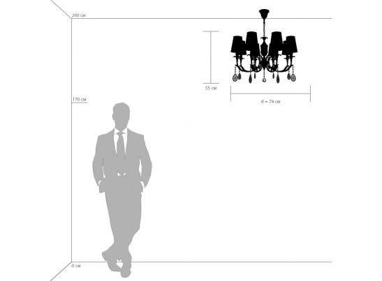 Люстра подвесная Cappa Osgona 691082 в Набережных Челнах