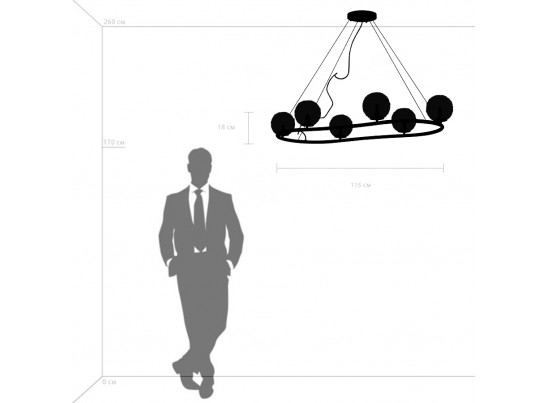 Люстра подвесная Bari Lightstar 815267 в Набережных Челнах
