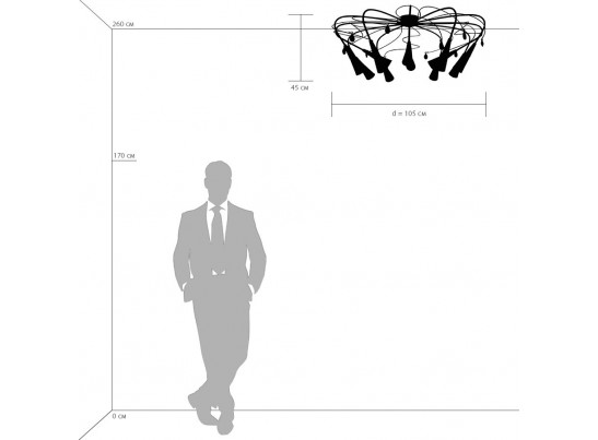 Люстра потолочная Aereo Lightstar 711120 в Набережных Челнах