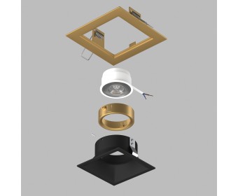 Комплект со светильником Domino Lightstar D51307GMOD