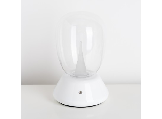 Настольная лампа диммируемая 10W 3000K прозрачный/белый Uovo III Lightstar 807906 в Набережных Челнах