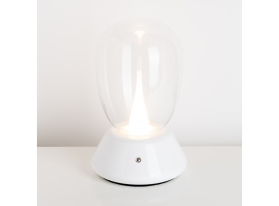 Настольная лампа диммируемая 10W 3000K прозрачный/белый Uovo III Lightstar 807906 в Набережных Челнах