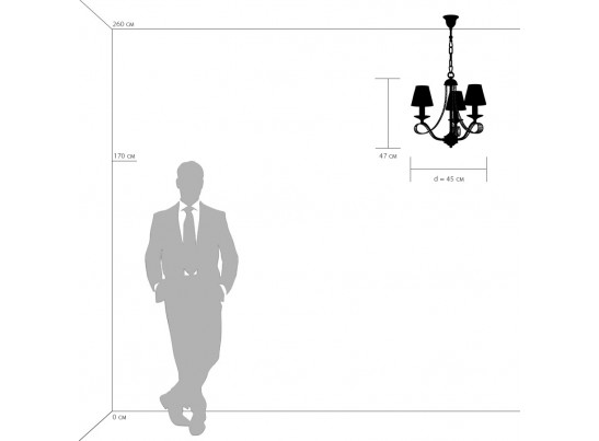 Люстра подвесная Riccio Osgona 705032 в Набережных Челнах