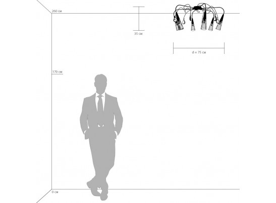 Люстра потолочная Aereo Lightstar 711064 в Набережных Челнах